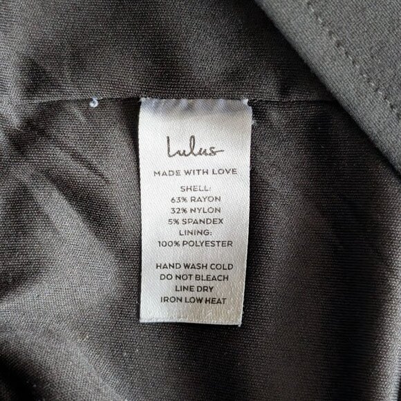 Lulus Glam Black Off-the-Shoulder Bodycon Dress Size Large - Picture 11 of 11